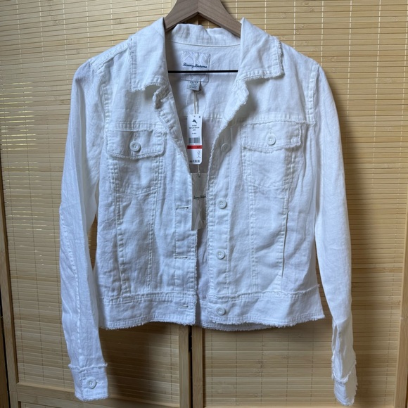 Tommy Bahama Jackets & Blazers - 🐚 Tommy Bahama Two Palms Raw Edge Linen Jacket NWT